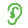 Icon of an ear